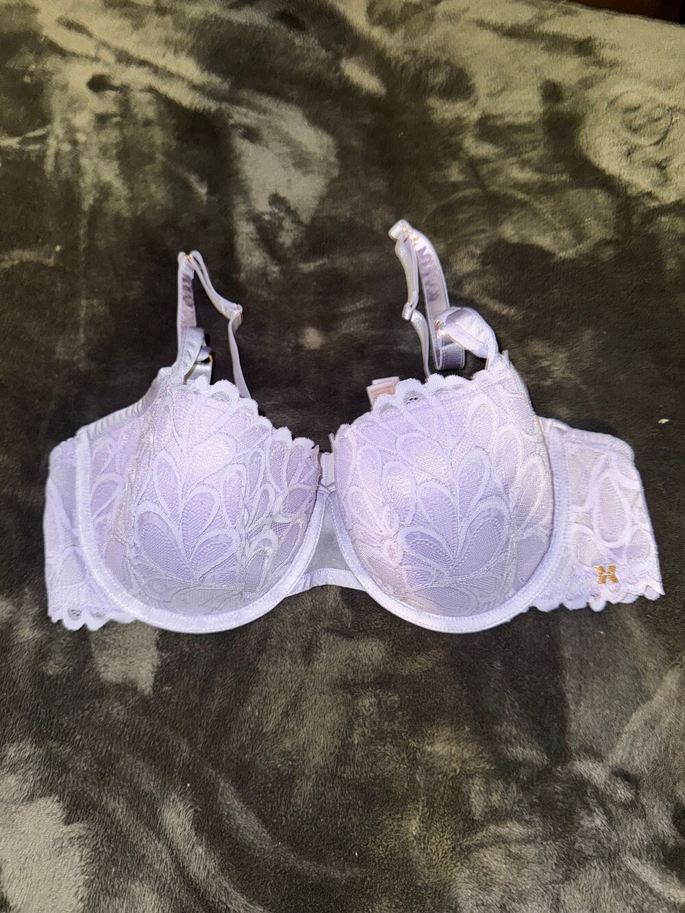 Savage X Fenty Sorry not sorry lightly lined adjustable Strap Floral Pattern